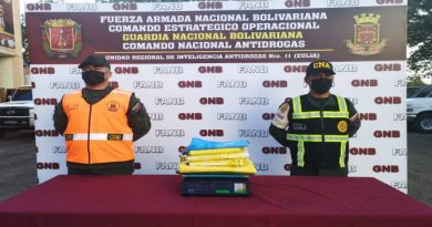 FANB incauta 9 kilos de cocaína lista para enviar a España