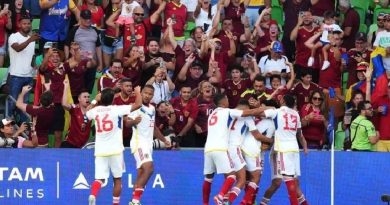 Venezuela recibió $3 millones por avanzar a cuartos de final en la Copa América