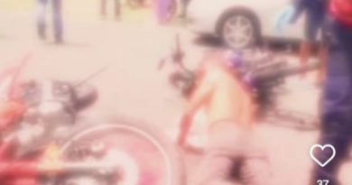 Tres personas lesionadas dejó colisión entre motos en la Panamericana Tres personas lesionadas dejó colisión entre motos en la Panamericana