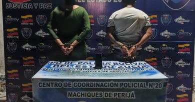 Cpbez aprehendió a una pareja en Machiques de Perijá tras denuncia por extorsión a una joven con videos íntimos Cpbez aprehendió a una pareja en Machiques de Perijá tras denuncia por extorsión a una joven con videos íntimos